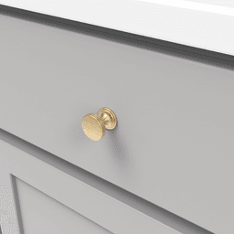 1" American Diner Cabinet Knob, Matte Black Alt 2 - Image