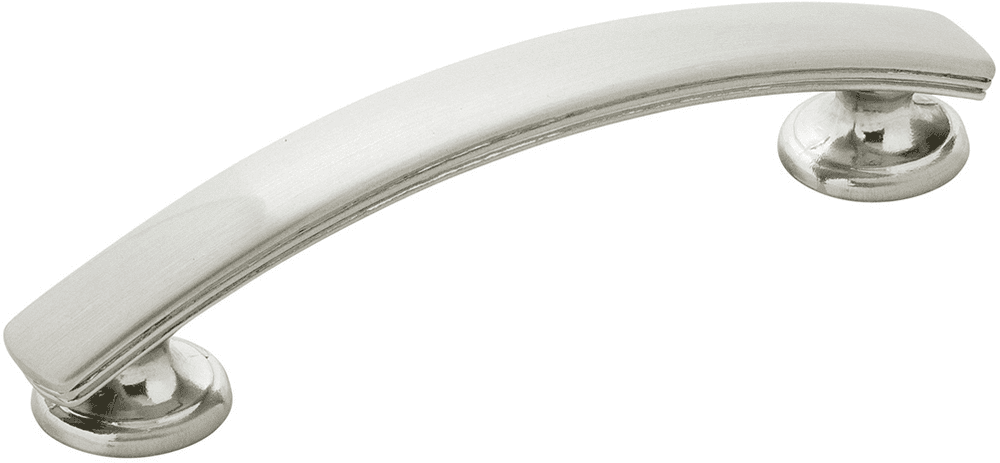 3-3/4" American Diner Arch Pull, Satin Nickel Main - Image
