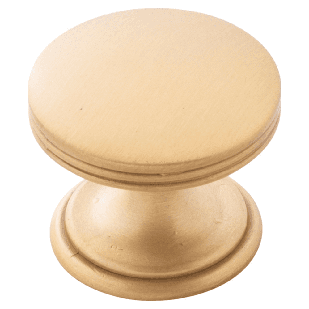 1-3/8" American Diner Cabinet Knob, Brushed Golden Brass (10/Box) Main - Image