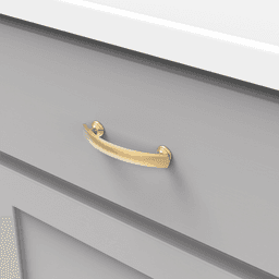 3" American Diner Arch Pull, Brushed Golden Brass (10/Box) Alt 2 - Image