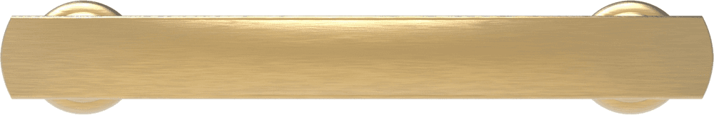 3" American Diner Arch Pull, Brushed Golden Brass (10/Box) Alt 3 - Image