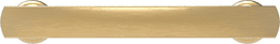 3" American Diner Arch Pull, Brushed Golden Brass (10/Box) Alt 3 - Image