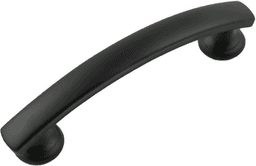3" American Diner Arch Pull, Matte Black (10/Box) Main - Image