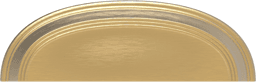 3" American Diner Cup Pull, Brushed Golden Brass Alt 3 - Image