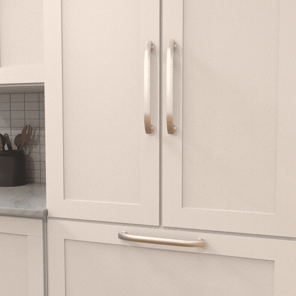 12" American Diner Appliance Pull, Satin Nickel Alt 2 - Image