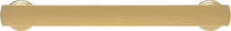 5-1/16" American Diner Arch Pull, Brushed Golden Brass Alt 3 - Image