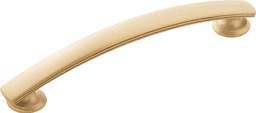 5-1/16" American Diner Arch Pull, Brushed Golden Brass Main - Image