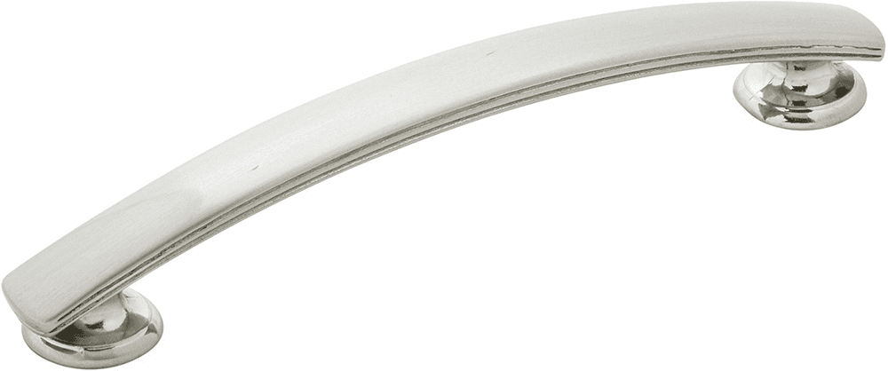 5-1/16" American Diner Arch Pull, Satin Nickel Main - Image