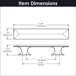 3" Bungalow Cabinet Pull, Satin Nickel Alt 3 - Image