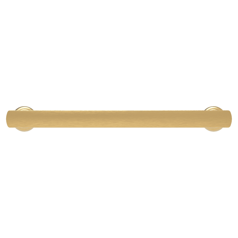 6-5/16" American Diner Arch Pull, Brushed Golden Brass Alt 1 - Image