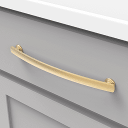 8-13/16" American Diner Arch Pull, Brushed Golden Brass (5/Box) Alt 2 - Image