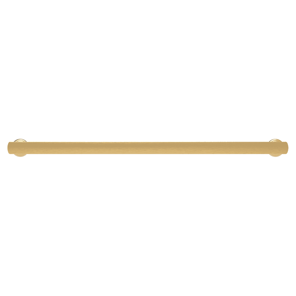 12" American Diner Arch Pull, Brushed Golden Brass Alt 1 - Image