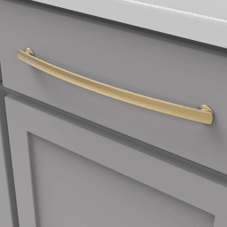 12" American Diner Arch Pull, Matte Black Alt 2 - Image