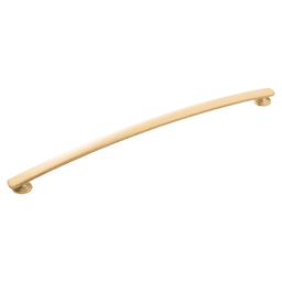 12" American Diner Arch Pull, Brushed Golden Brass Main - Image