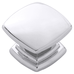 1-1/2" Euro-Contemporary Cabinet Knob, Chrome Main - Image