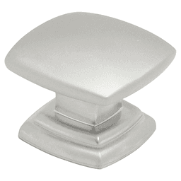 1-1/2" Euro-Contemporary Cabinet Knob, Pearl Nickel Main - Image
