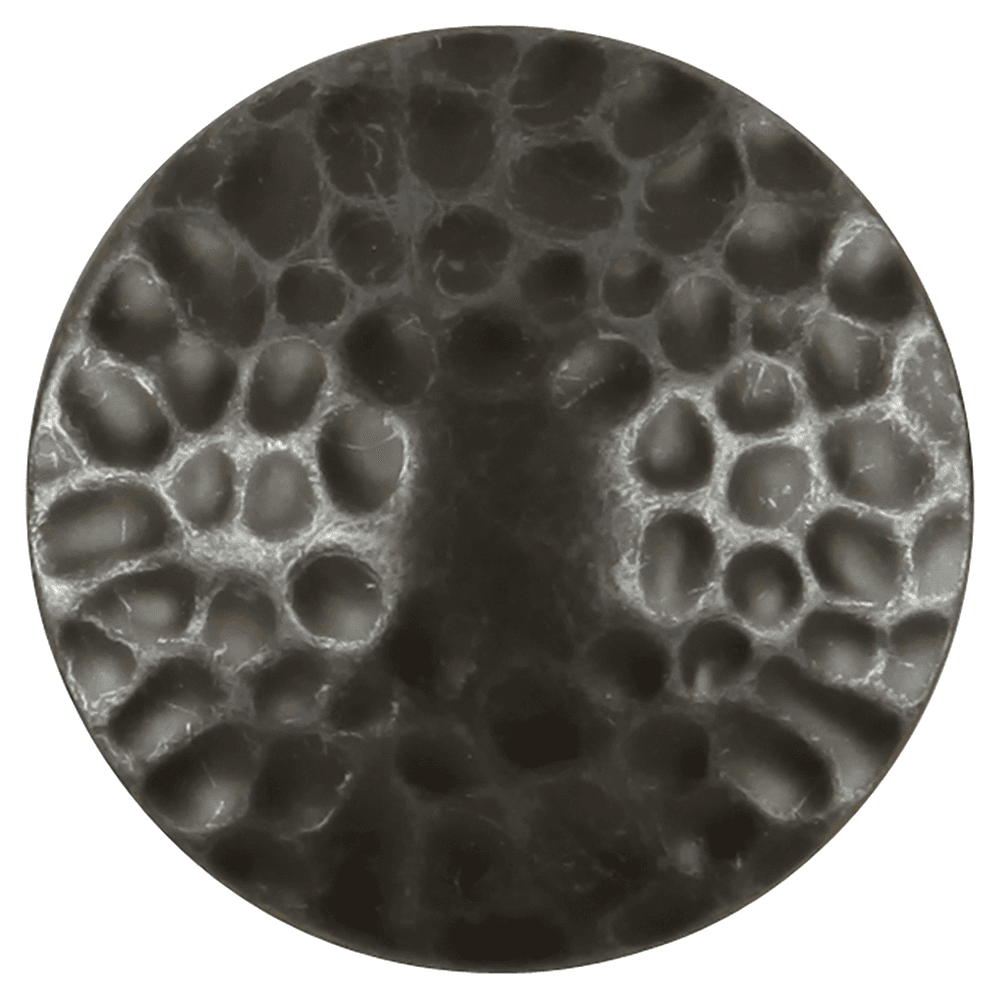 1-1/4" Craftsman Round Cabinet Knob, Black Iron (10/Box) Alt 1 - Image