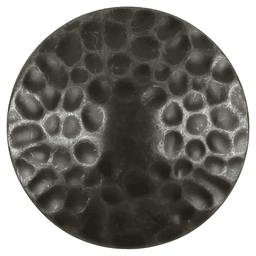1-1/4" Craftsman Round Cabinet Knob, Black Iron (10/Box) Alt 1 - Image
