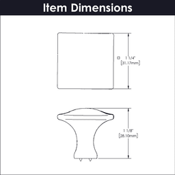 1-1/4" Craftsman Cabinet Knob, Black Iron (10/Box) Alt 2 - Image