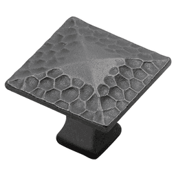 1-1/4" Craftsman Cabinet Knob, Black Iron Main - Image