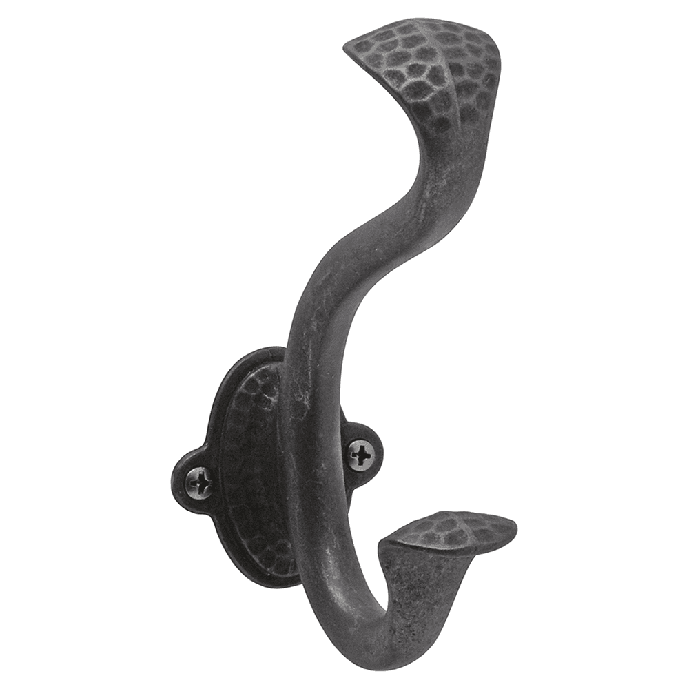5-1/16" Craftsman Signature Cabinet Hook, Black Iron (Box/5) Main - Image