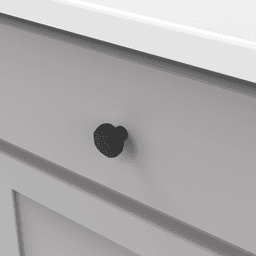 1-1/2" Carbonite Cabinet Knob, Black Iron (10/Box) Alt 2 - Image