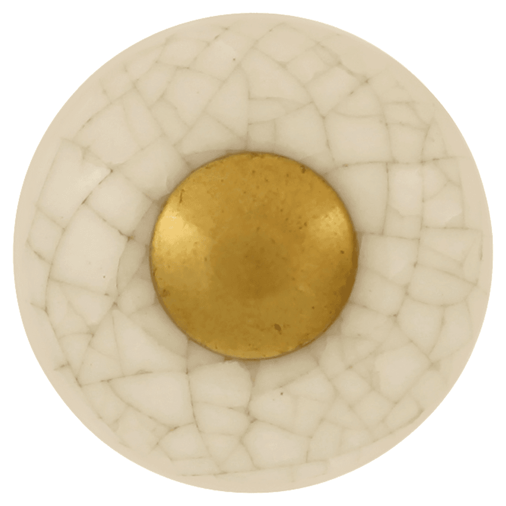 1" Tranquility Cabinet Knob, Polished/Vintage Brown Crackle Alt 1 - Image