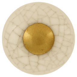 1" Tranquility Cabinet Knob, Polished/Vintage Brown Crackle Alt 1 - Image