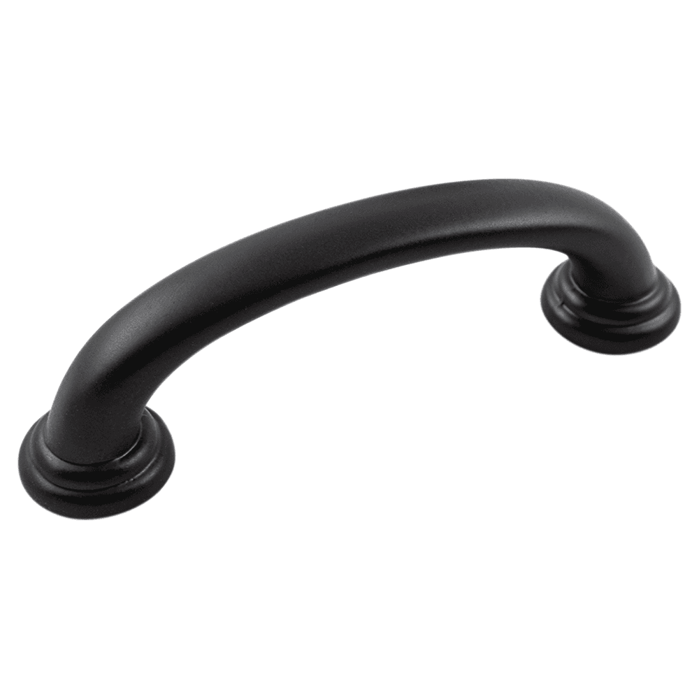 3" Zephyr Cabinet Pull, Matte Black Main - Image