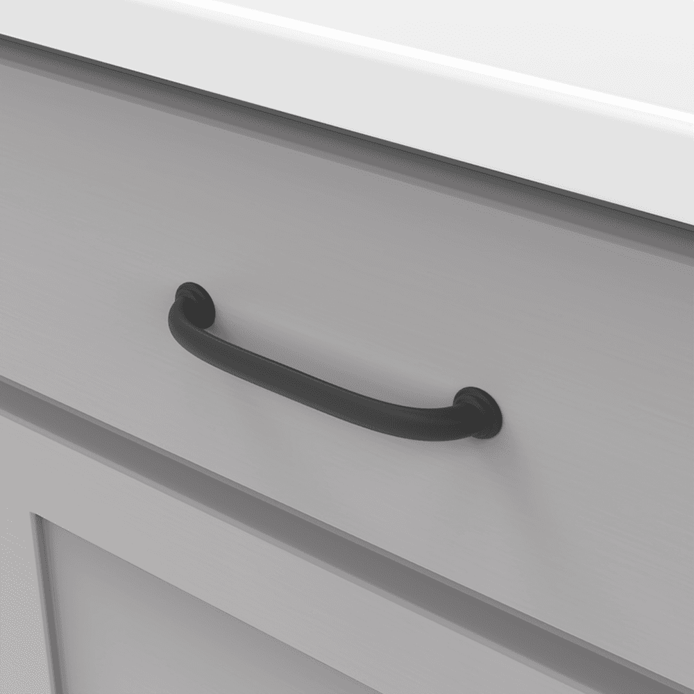 5-1/16" Zephyr Cabinet Pull, Matte Black Alt 2 - Image