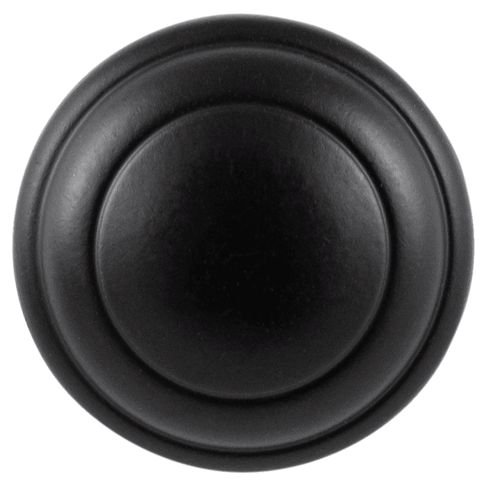 1-1/4" Zephyr Cabinet Knob, Matte Black (10/Box) Alt 1 - Image