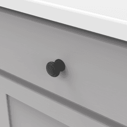 1-1/4" Zephyr Cabinet Knob, Matte Black (10/Box) Alt 2 - Image