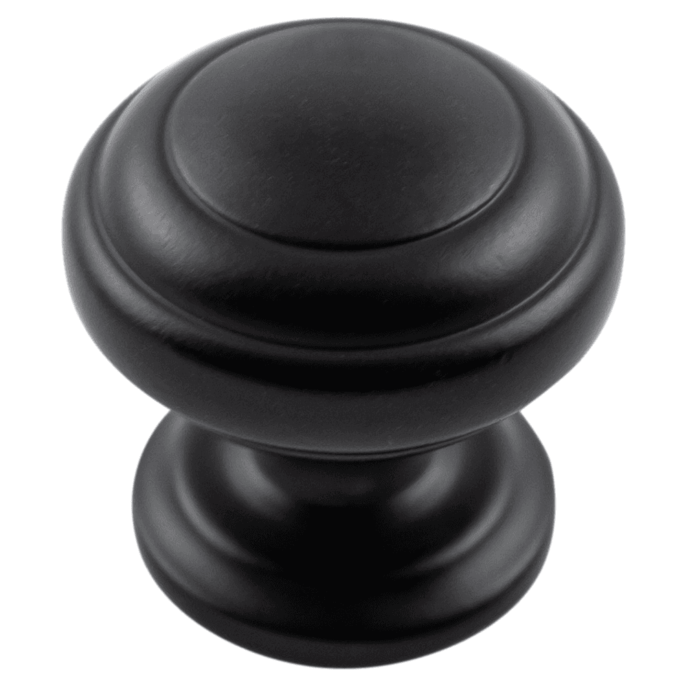 1-1/4" Zephyr Cabinet Knob, Matte Black (10/Box) Main - Image