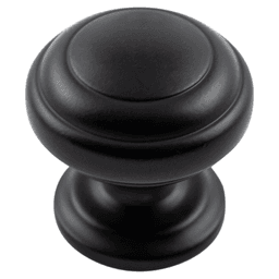 1-1/4" Zephyr Cabinet Knob, Matte Black (10/Box) Main - Image