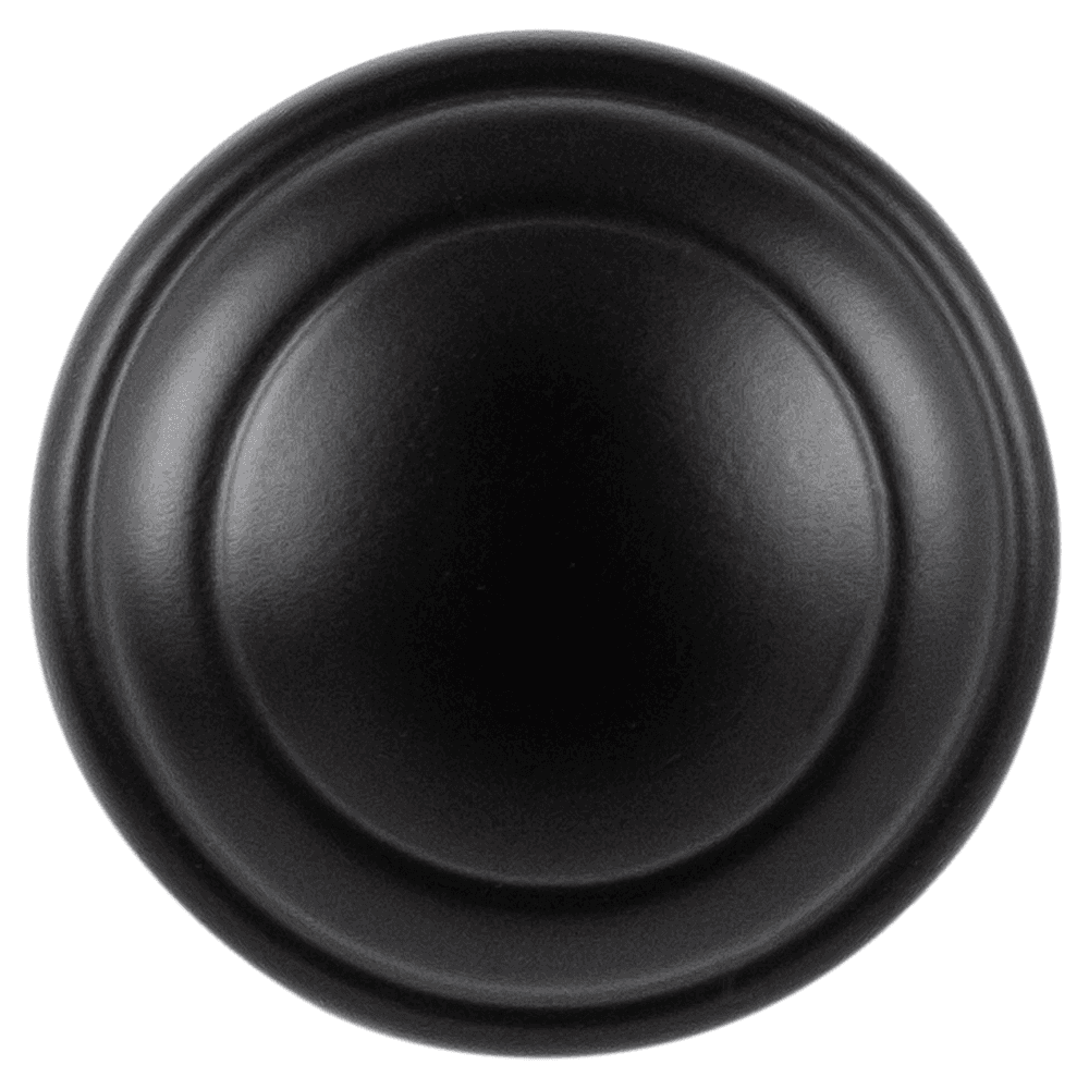 1" Zephyr Cabinet Knob, Matte Black (10/Box) Alt 1 - Image