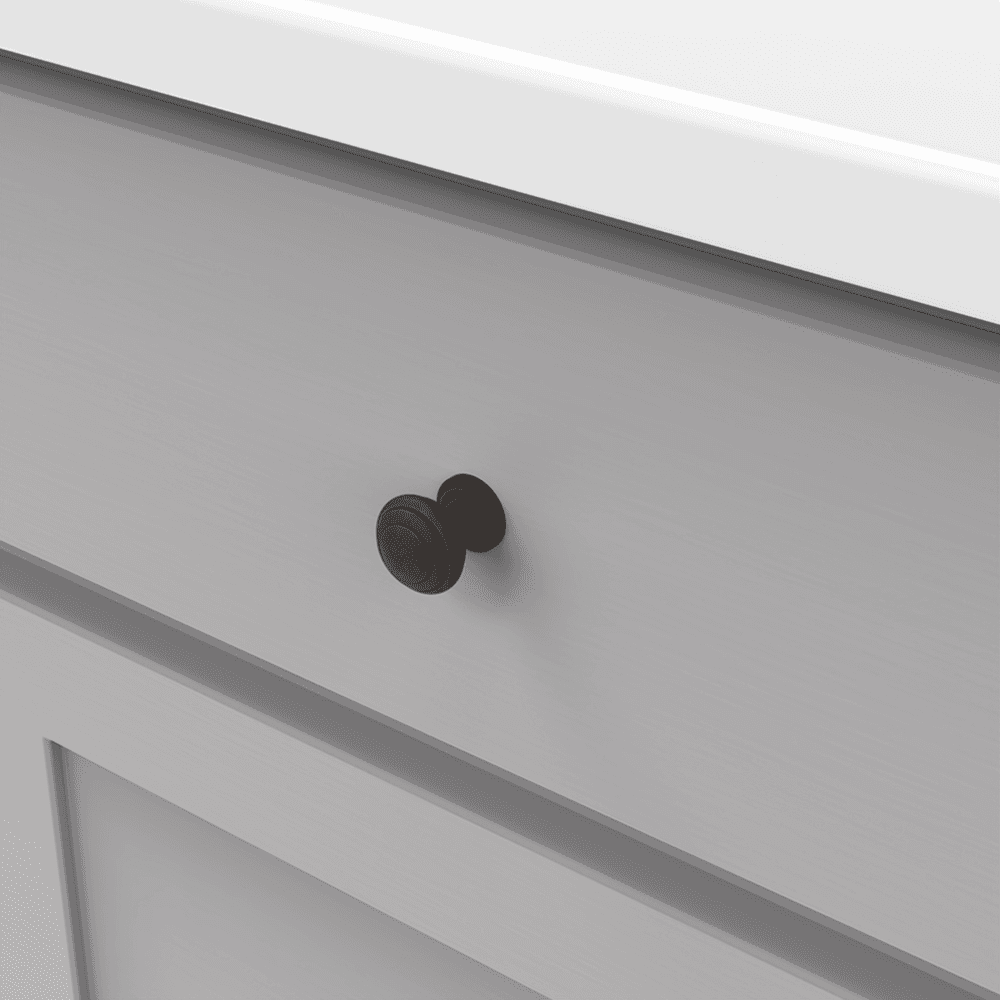 1" Zephyr Cabinet Knob, Oil-Rubbed Bronze (10/Box) Alt 2 - Image
