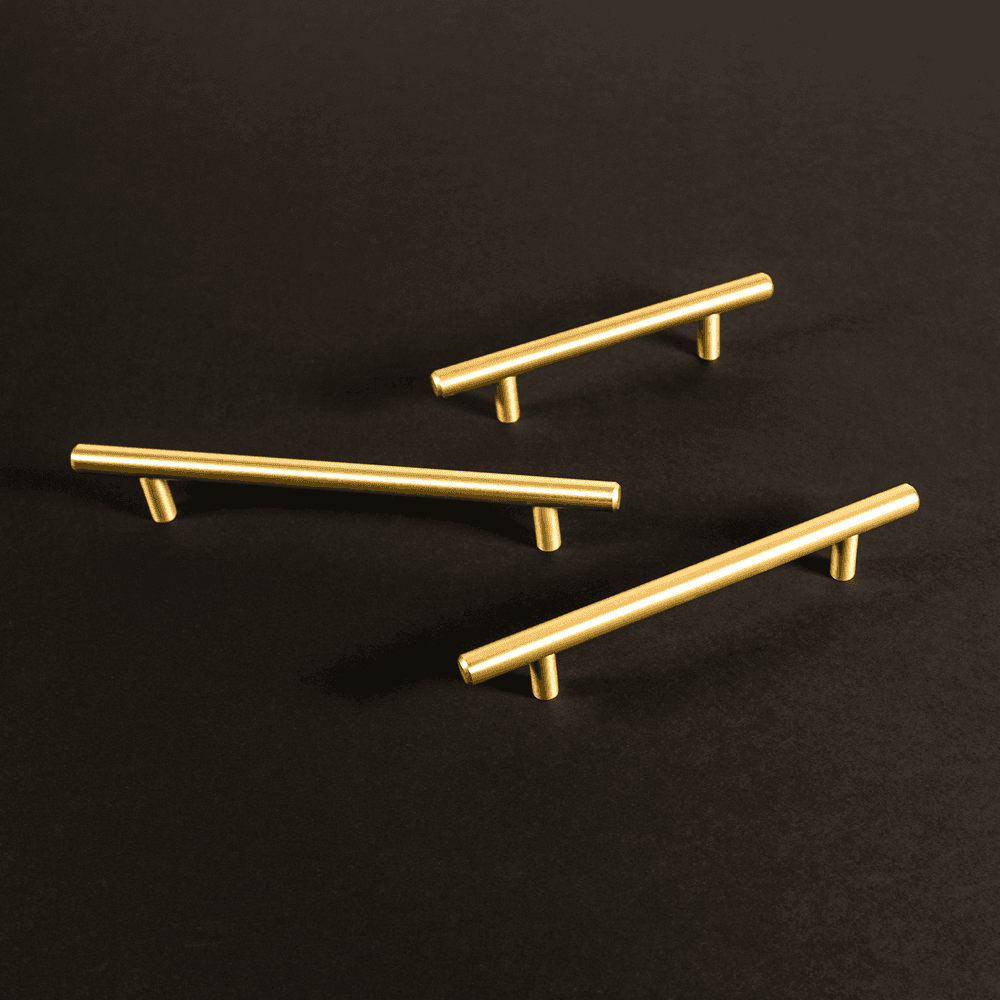 2-7/16" Bar Pulls Signature Cabinet Hook, Brushed Golden Brass Alt 2 - Image