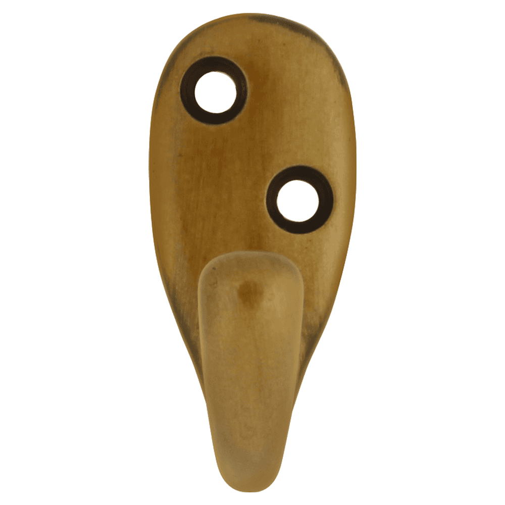 2" Hooks Single Cabinet Hook, Antique Brass Alt 1 - Image