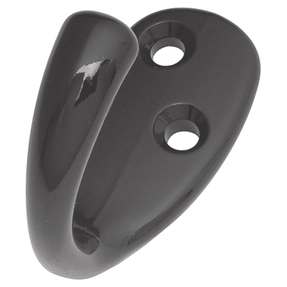 2" Hooks Single Cabinet Hook, Black Main - Image