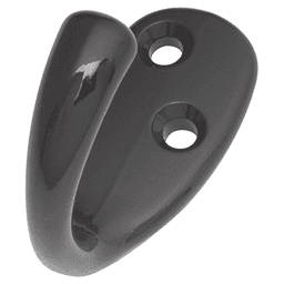 2" Hooks Single Cabinet Hook, Black Main - Image