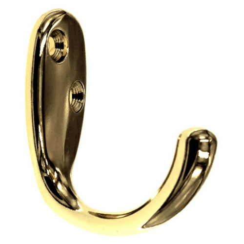 2" Hooks Single Cabinet Hook, Polished Brass Main - Image