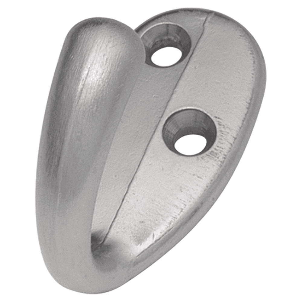 2" Hooks Single Cabinet Hook, Satin Silver Cloud Main - Image