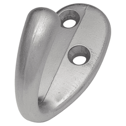 2" Hooks Single Cabinet Hook, Satin Silver Cloud Main - Image