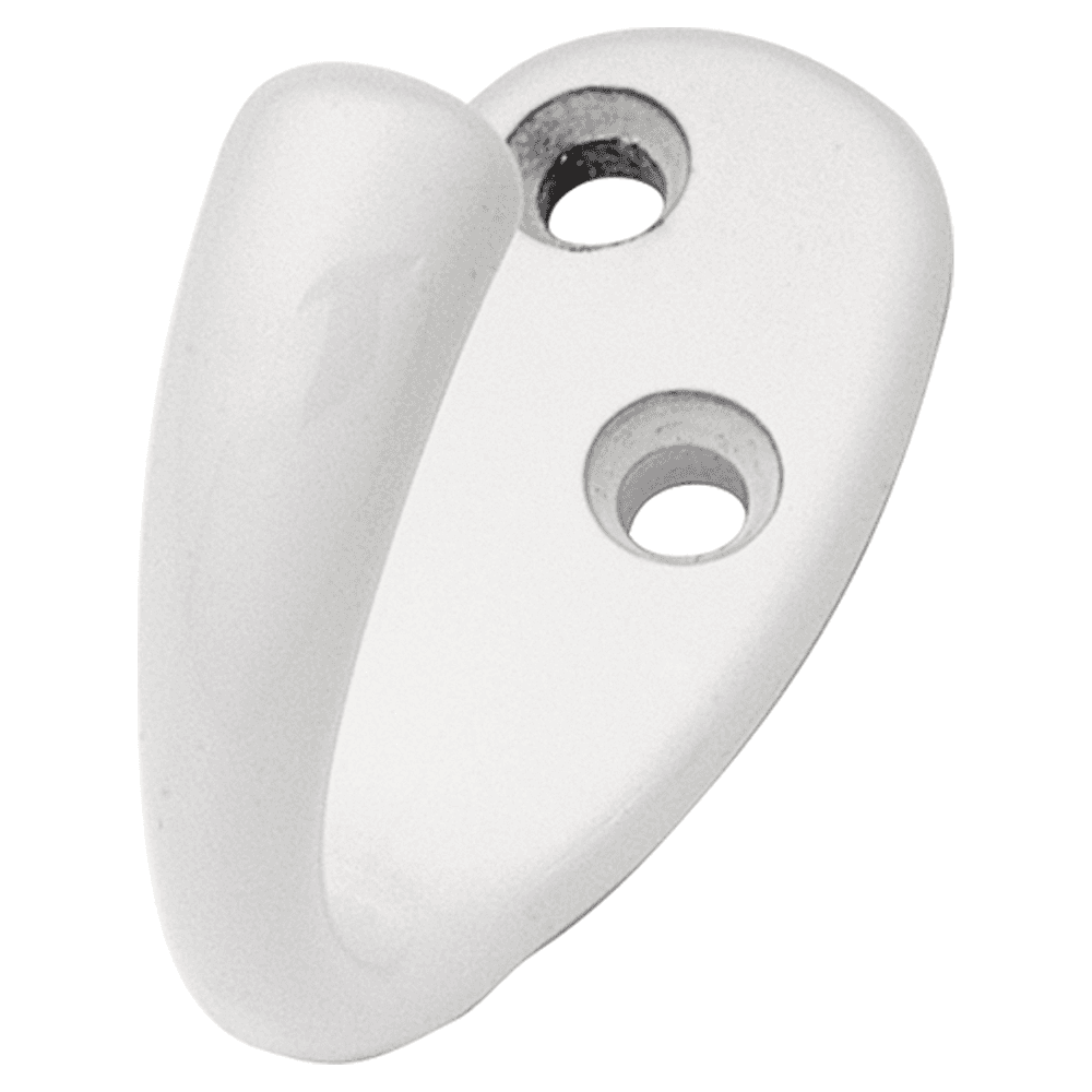2" Hooks Single Cabinet Hook, White Main - Image