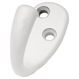 2" Hooks Single Cabinet Hook, White Main - Image