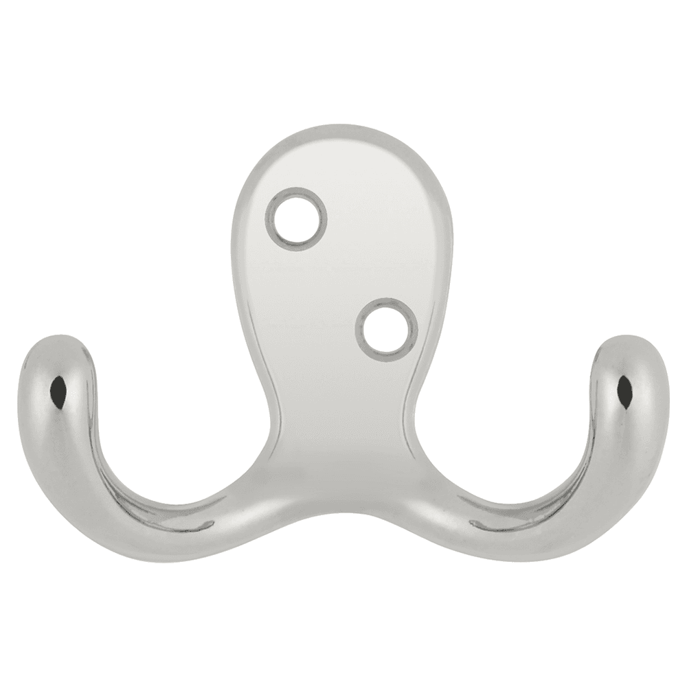 1-7/8" Hooks Double Cabinet Hook, Chrome Main - Image