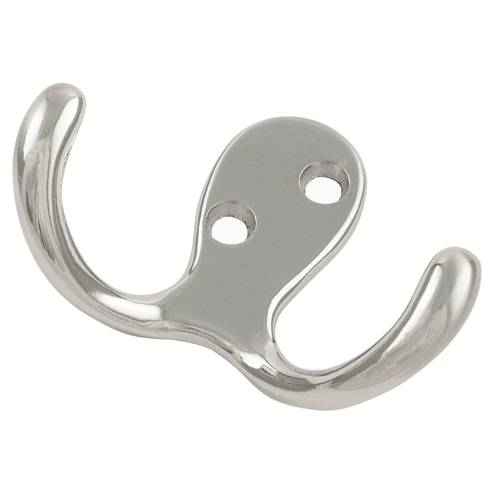 1-7/8" Hooks Double Cabinet Hook, Satin Silver Cloud Main - Image