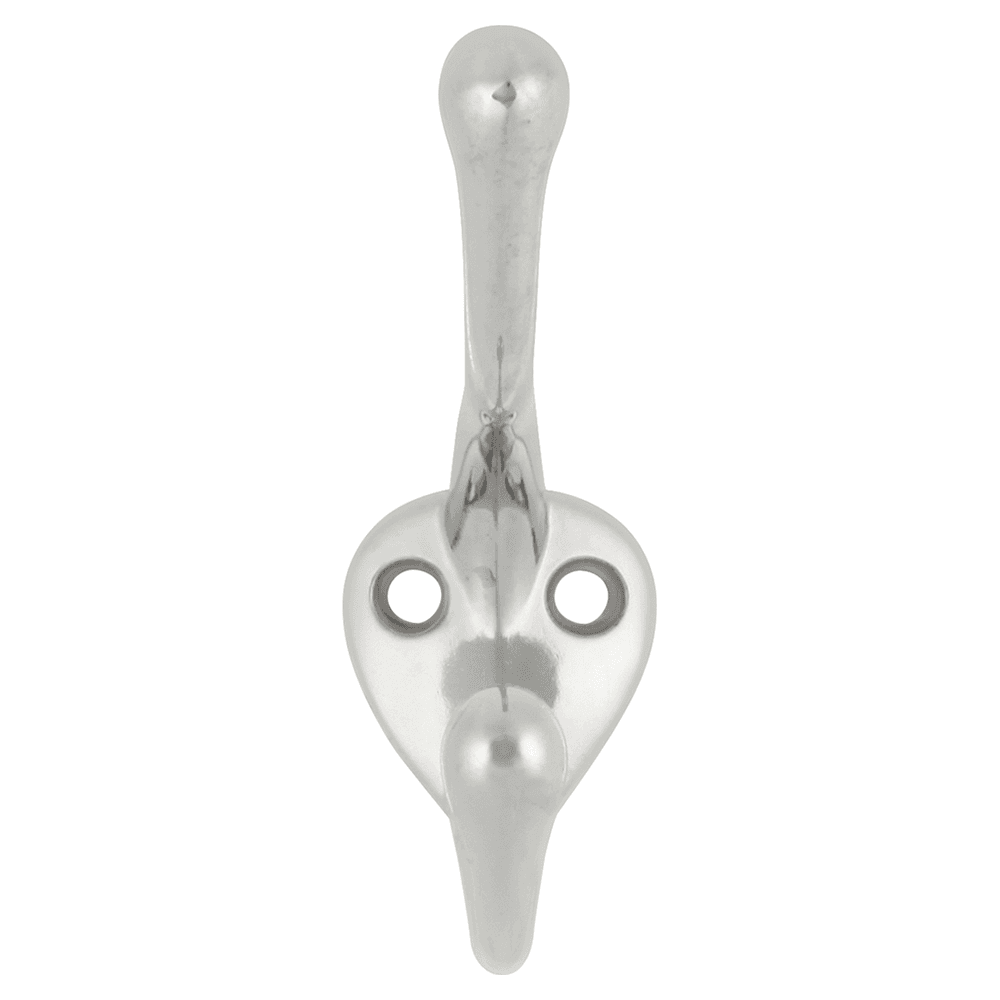 3-1/2" Universal Double Cabinet Hook, Chrome Main - Image