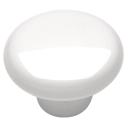 1-1/4" Tranquility Cabinet Knob, White Main - Image