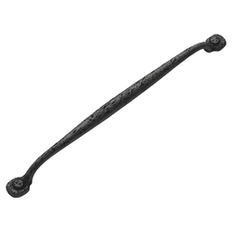 12" Refined Rustic Cabinet Pull, Black Iron (5/Box) Alt 1 - Image